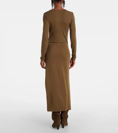 Marant Etoile Jelina gathered jersey maxi dress | Thumbnail 3