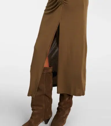 Marant Etoile Jelina gathered jersey maxi dress | Thumbnail 6