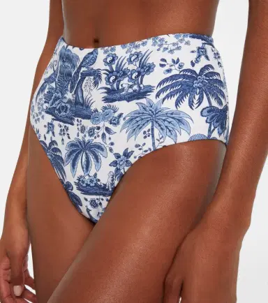 Staud Devon printed high-rise bikini bottoms | Thumbnail 4