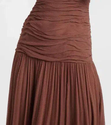 Staud Dalton gathered ruched maxi dress | Thumbnail 5