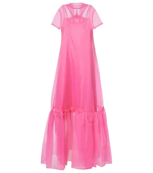 Tiered tulle gown