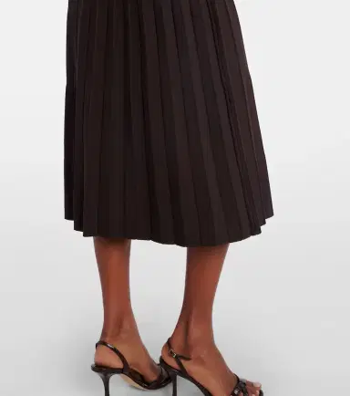 Staud Ellison pleated knitted midi dress | Thumbnail 5