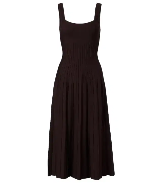 Staud Ellison pleated knitted midi dress