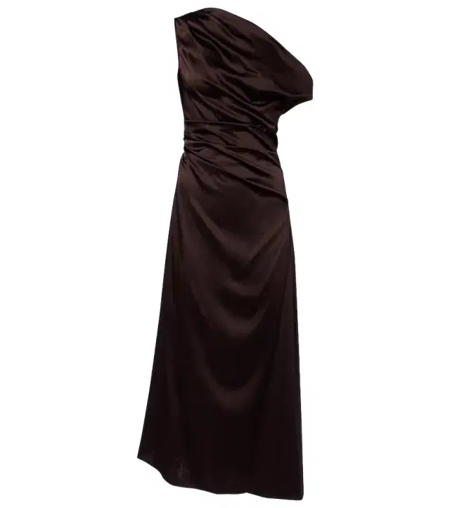 Staud Phare silk-blend satin cocktail dress