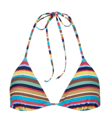Staud Lido striped halterneck bikini top | Thumbnail 1 Staud Lido striped halterneck bikini top | Thumbnail 1