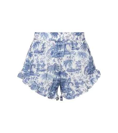 Staud Boyana printed cotton toile shorts | Thumbnail 1