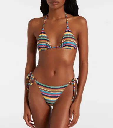 Staud Sisley striped low-rise bikini bottoms | Thumbnail 2
