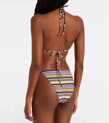 Staud Sisley striped low-rise bikini bottoms | Thumbnail 3