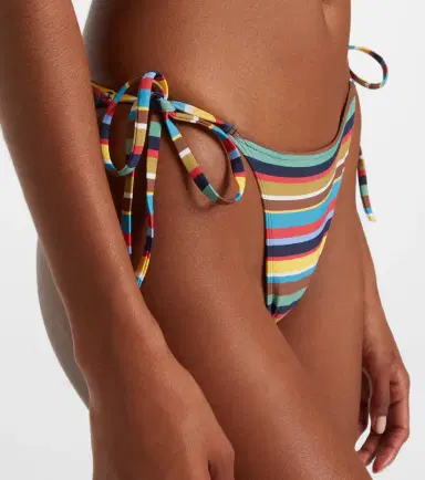 Staud Sisley striped low-rise bikini bottoms | Thumbnail 4