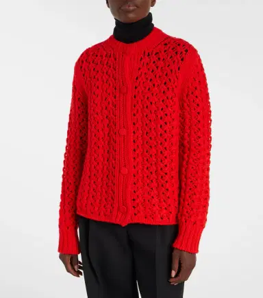 Jil Sander Open-knit wool cardigan | Thumbnail 3