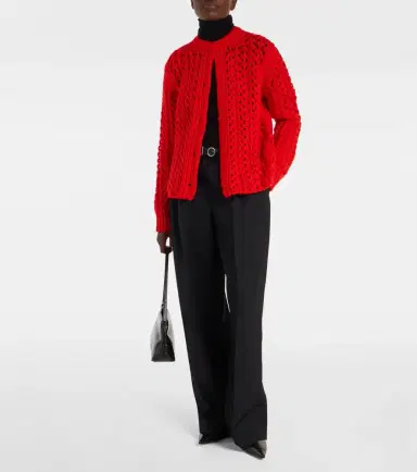 Jil Sander Open-knit wool cardigan | Thumbnail 4