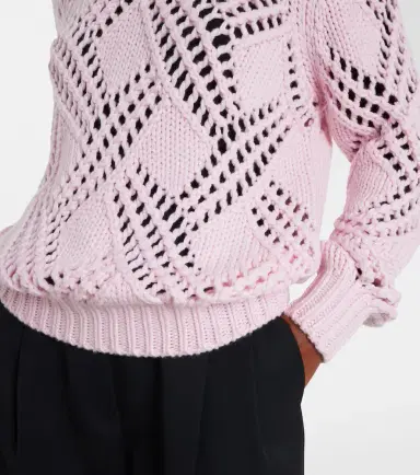 Jil Sander Lace-trimmed virgin wool sweater | Thumbnail 4 Jil Sander Lace-trimmed virgin wool sweater | Thumbnail 4