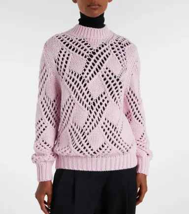Jil Sander Lace-trimmed virgin wool sweater | Thumbnail 5 Jil Sander Lace-trimmed virgin wool sweater | Thumbnail 5