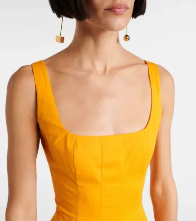 Staud Wells cotton poplin minidress | Thumbnail 3