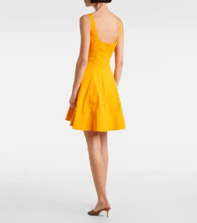 Staud Wells cotton poplin minidress | Thumbnail 4