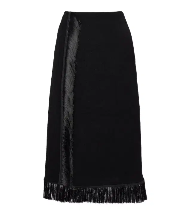 Jil Sander Fringed midi skirt