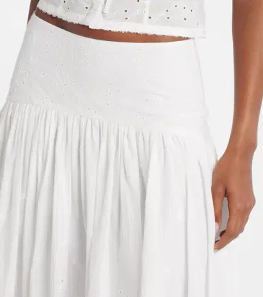 Staud Procida pleated cotton maxi skirt | Thumbnail 3