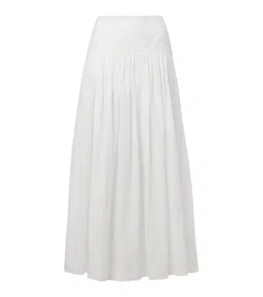 Staud Procida pleated cotton maxi skirt | Thumbnail 1