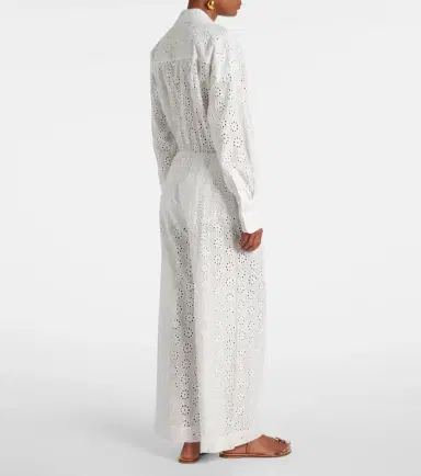 Staud Bonfire eyelet cotton wide-leg pants | Thumbnail 4 Staud Bonfire eyelet cotton wide-leg pants | Thumbnail 4