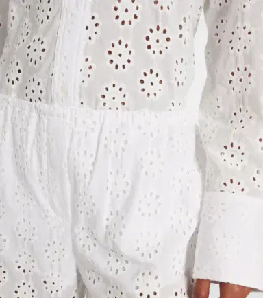 Staud Bonfire eyelet cotton wide-leg pants | Thumbnail 5 Staud Bonfire eyelet cotton wide-leg pants | Thumbnail 5