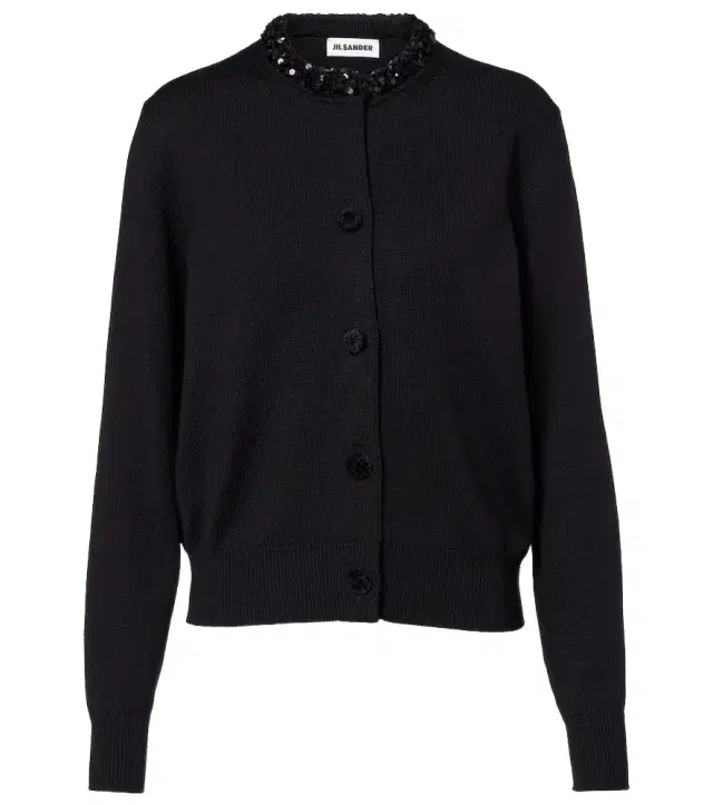 Jil Sander Sequined virgin wool cardigan