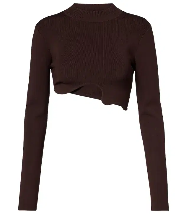 Christopher Esber Asymmetric knitted crop top
