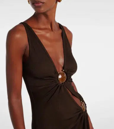 Christopher Esber Cascade embellished midi dress | Thumbnail 3