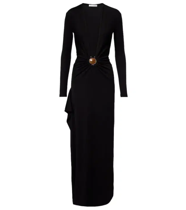 Christopher Esber Gathered jersey maxi dress