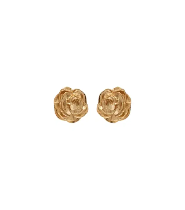 Rose gold-plated earrings