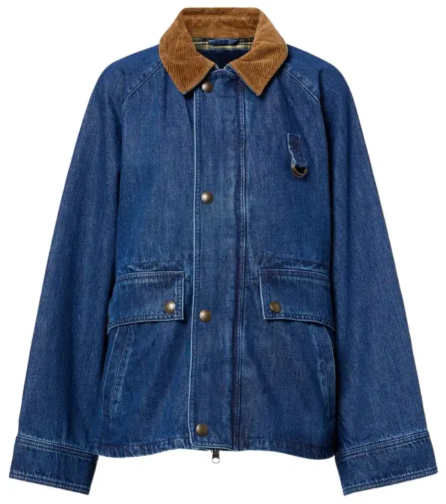 Polo Ralph Lauren Corduroy-trimmed denim jacket