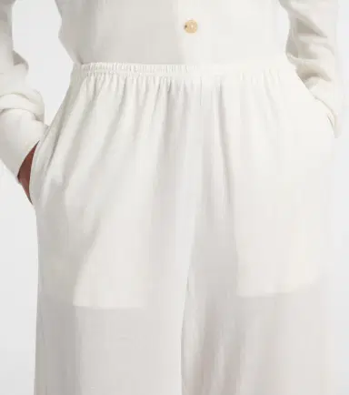 Toteme Cotton and silk wide-leg pants | Thumbnail 3