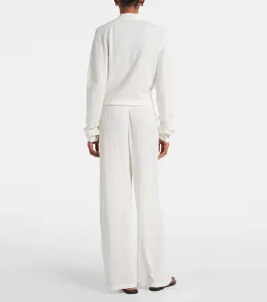 Toteme Cotton and silk wide-leg pants | Thumbnail 4