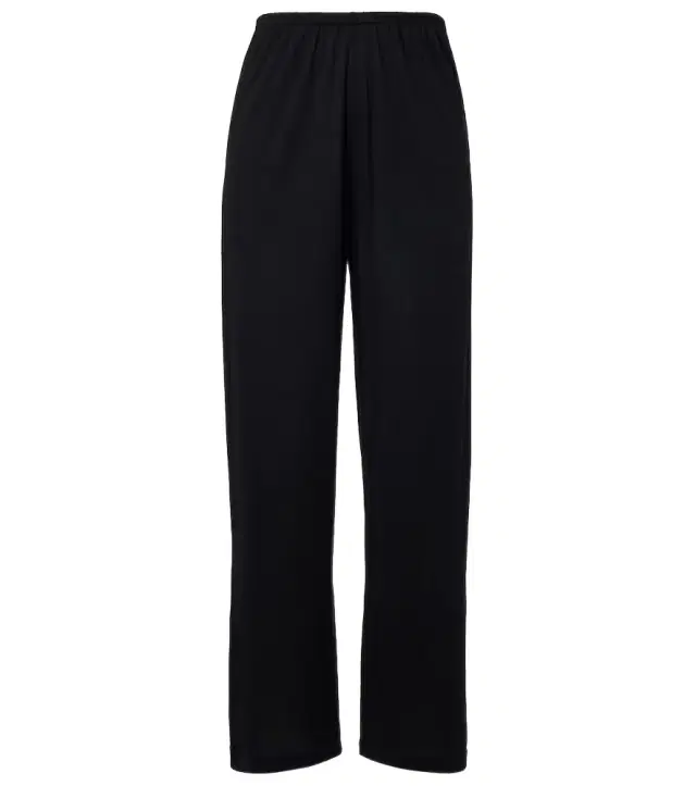 Toteme Cotton and silk straight pants