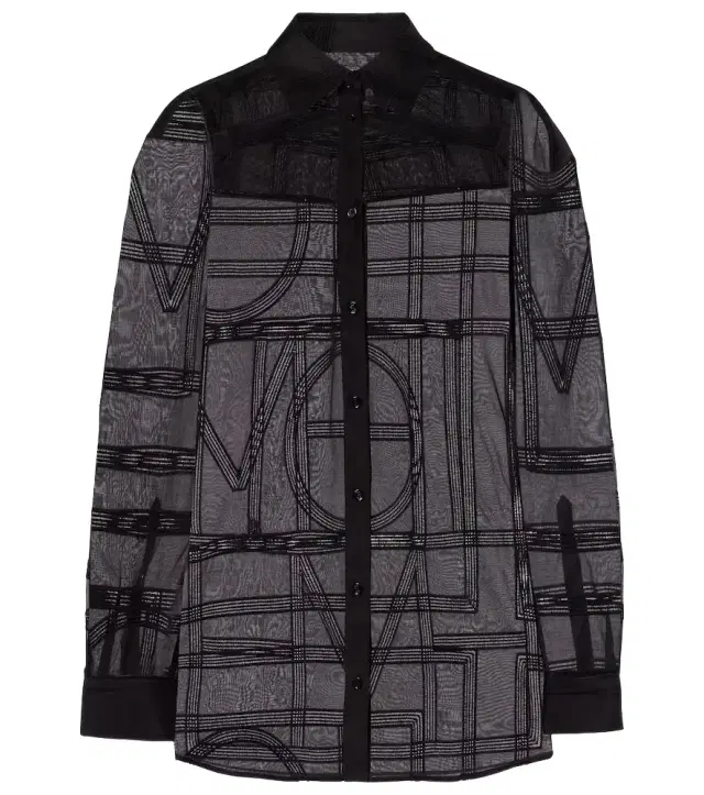 Toteme Embroidered cotton and silk voile shirt