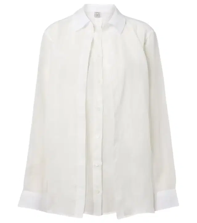 Toteme Layered ramie voile shirt