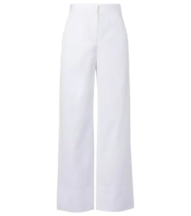Toteme Twisted Seam cotton poplin wide-leg pants