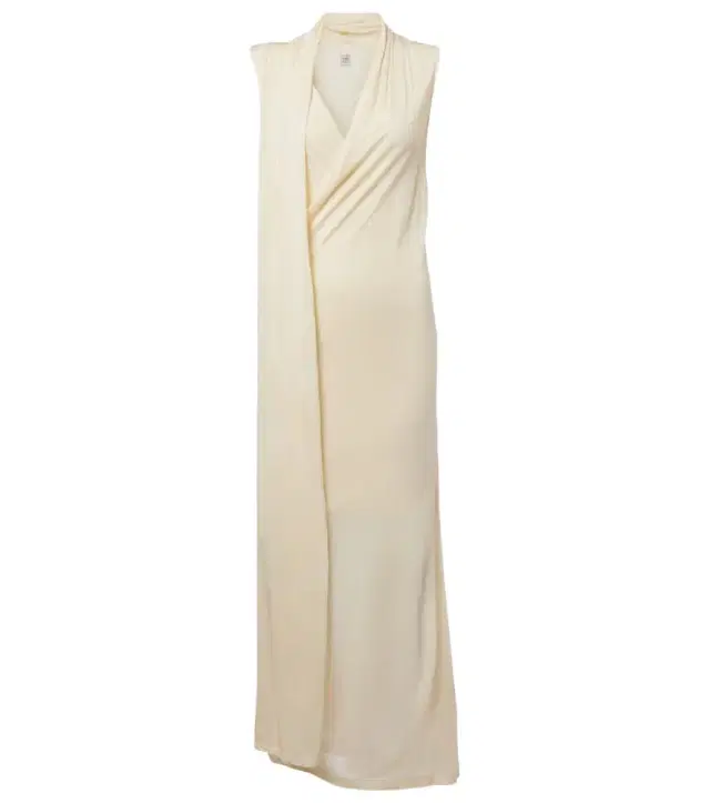 Toteme Draped scarf-detail jersey wrap dress
