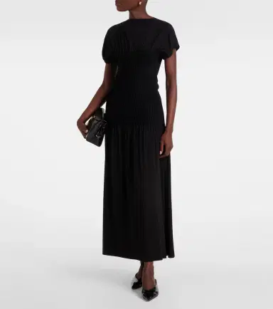 Toteme Pleated jersey maxi dress | Thumbnail 2
