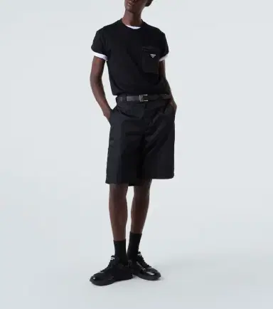 Prada Logo leather-trimmed sneakers | Thumbnail 7 Prada Logo leather-trimmed sneakers | Thumbnail 7