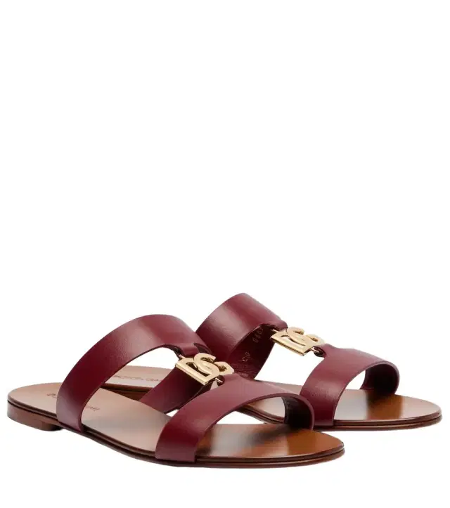 Dolce & Gabbana DG leather slides
