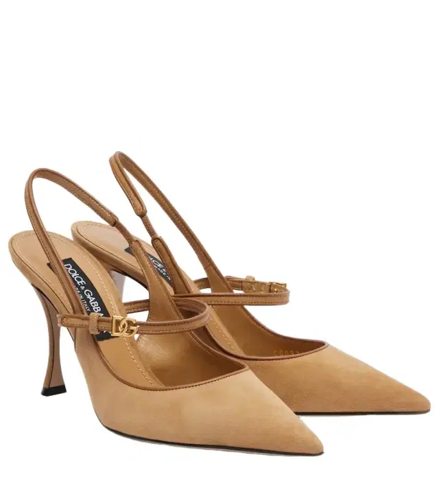 DG 90 suede slingback pumps