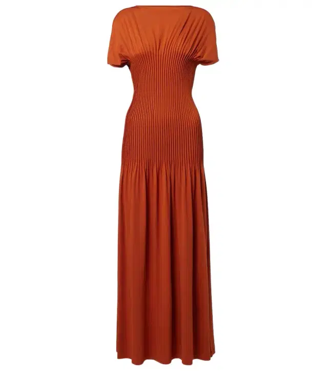 Toteme Pleated jersey maxi dress