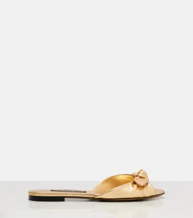 Dolce & Gabbana Metallic leather slides | Thumbnail 4