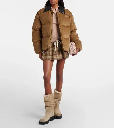 Miu Miu Shearling-lined suede knee-high boots | Thumbnail 6