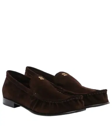 Miu Miu Suede loafers | Thumbnail 1 Miu Miu Suede loafers | Thumbnail 1