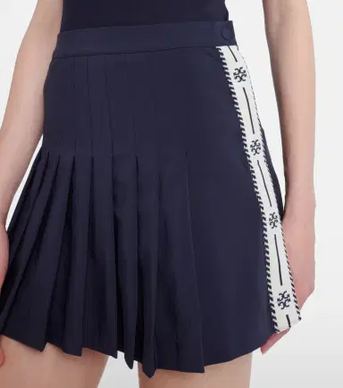 Tory Burch Pleated twill tennis skirt | Thumbnail 3 Tory Burch Pleated twill tennis skirt | Thumbnail 3