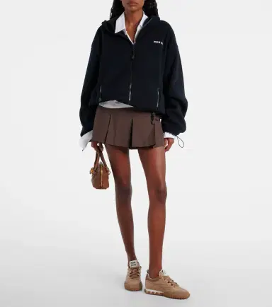 Miu Miu Suede-trimmed sneakers | Thumbnail 5