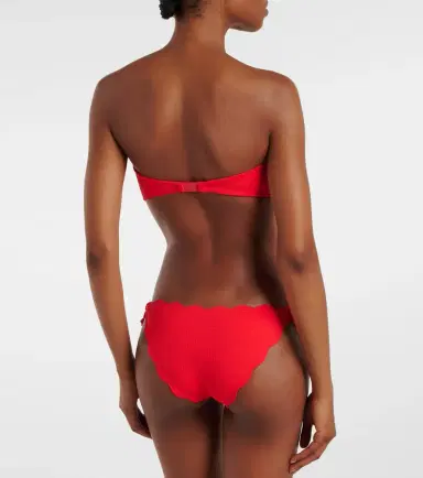Marysia Antibes scalloped bandeau bikini top | Thumbnail 3