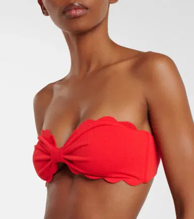 Marysia Antibes scalloped bandeau bikini top | Thumbnail 4