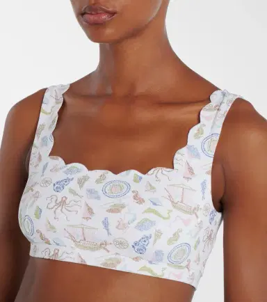 Marysia Palm Springs scalloped bikini top | Thumbnail 3